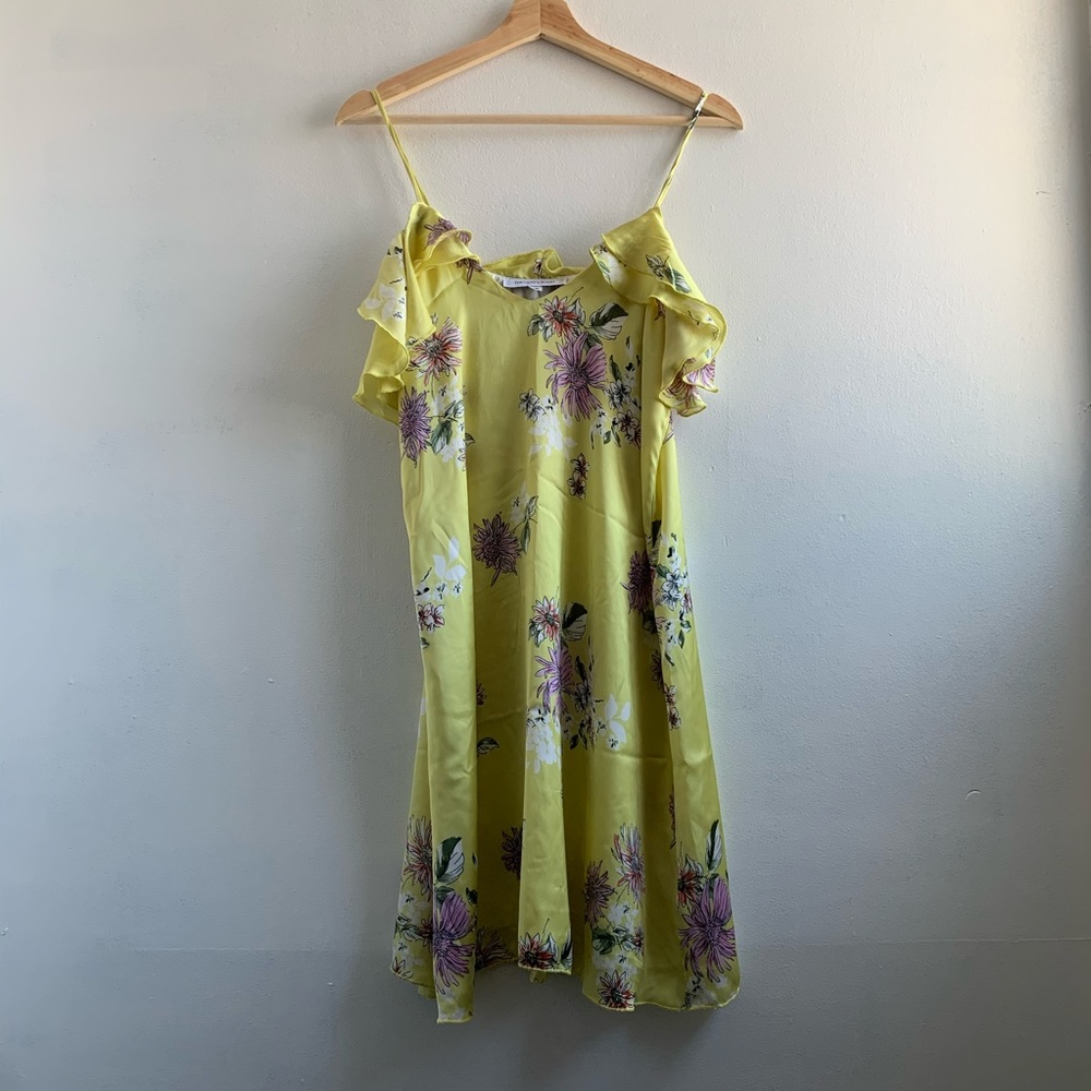Yellow Floral Slip Dress